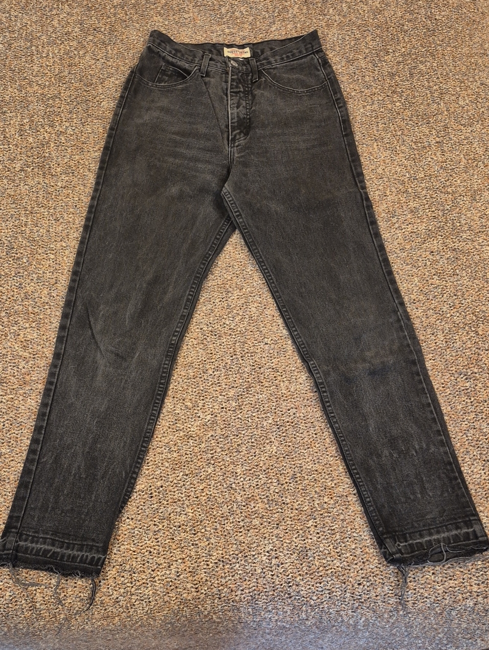 Guess Jeans VTG 31 Black Washed High-Rise Jeans